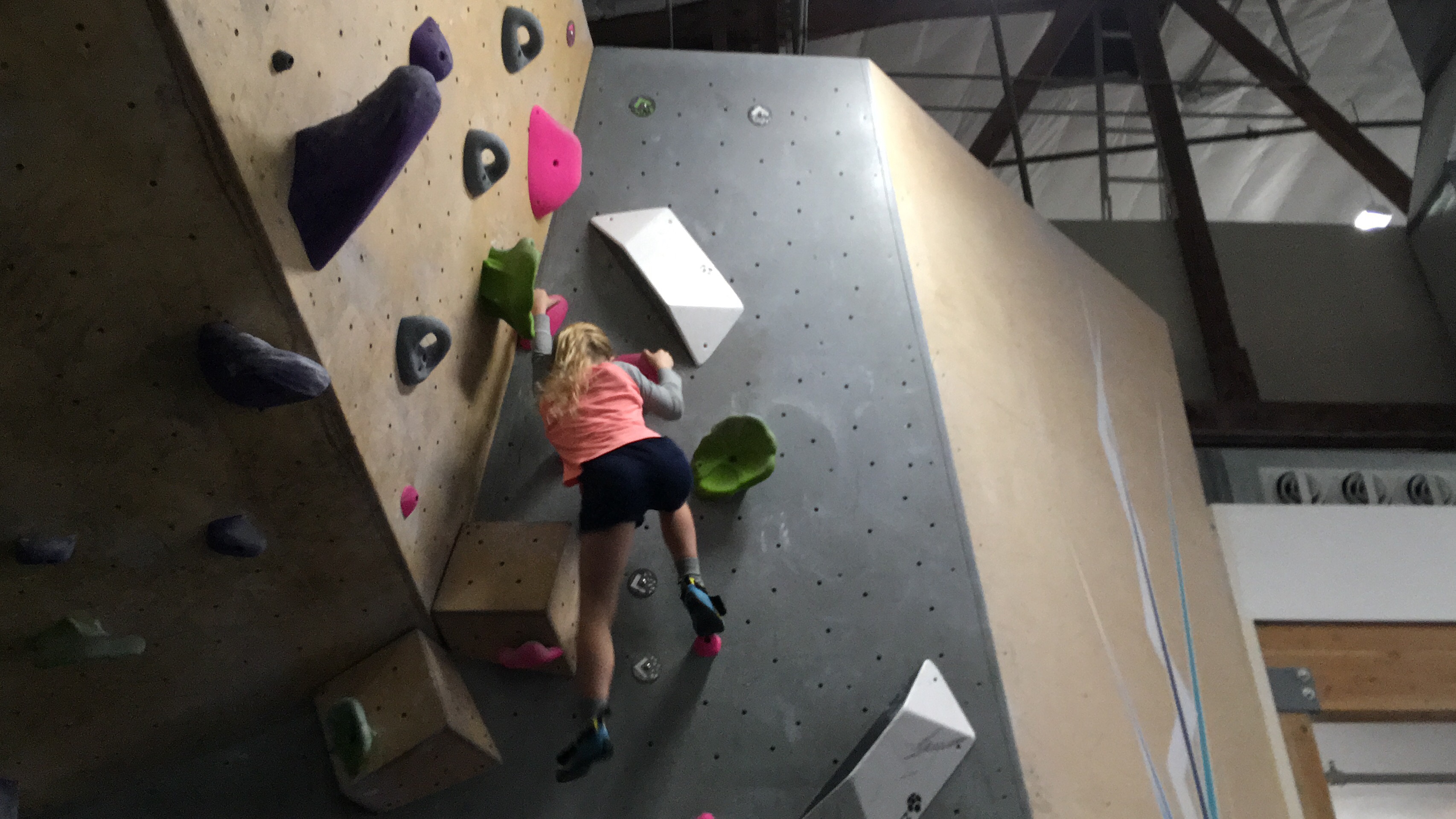 Katja climbing