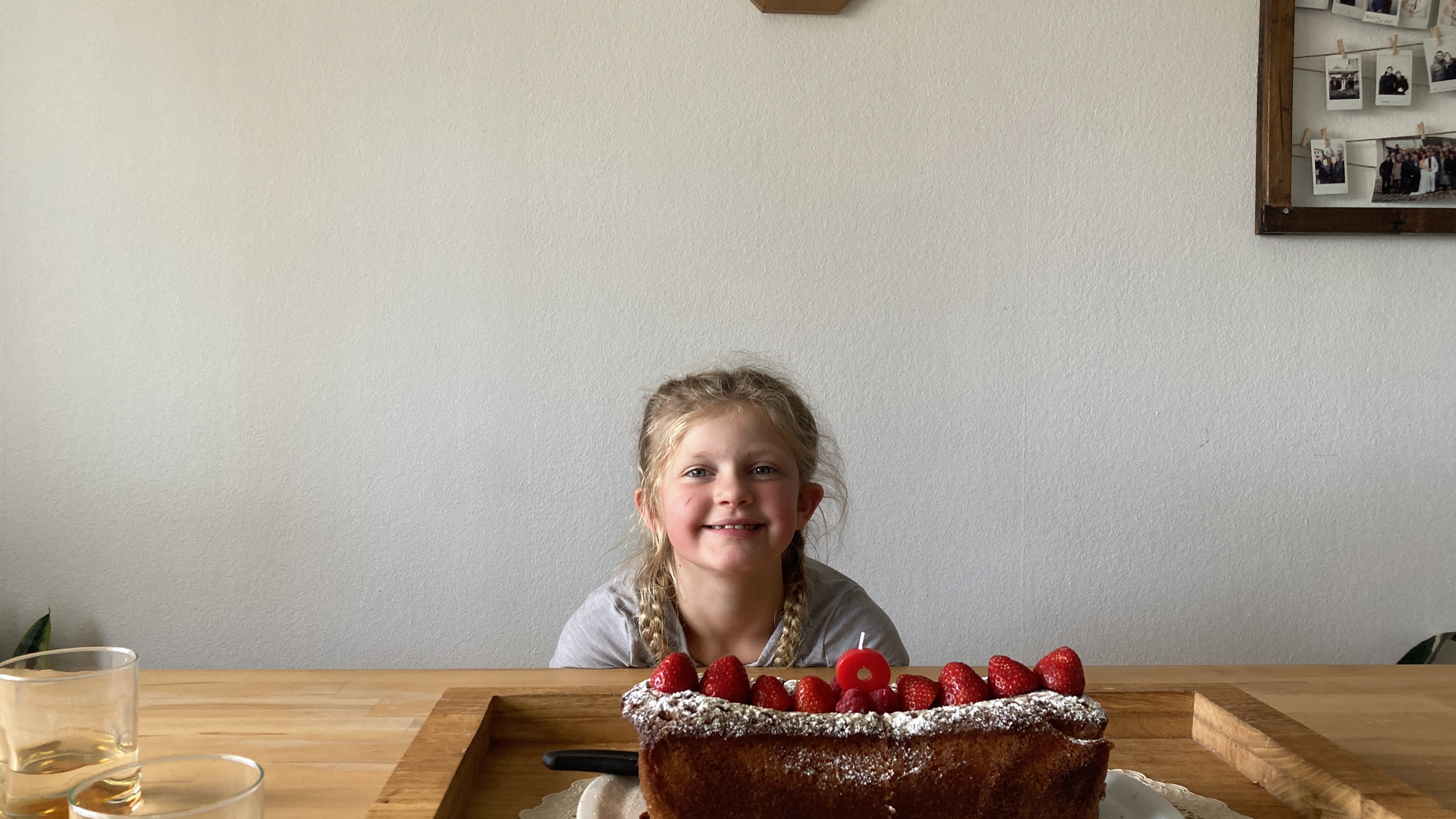 Uncle David made a special cake.