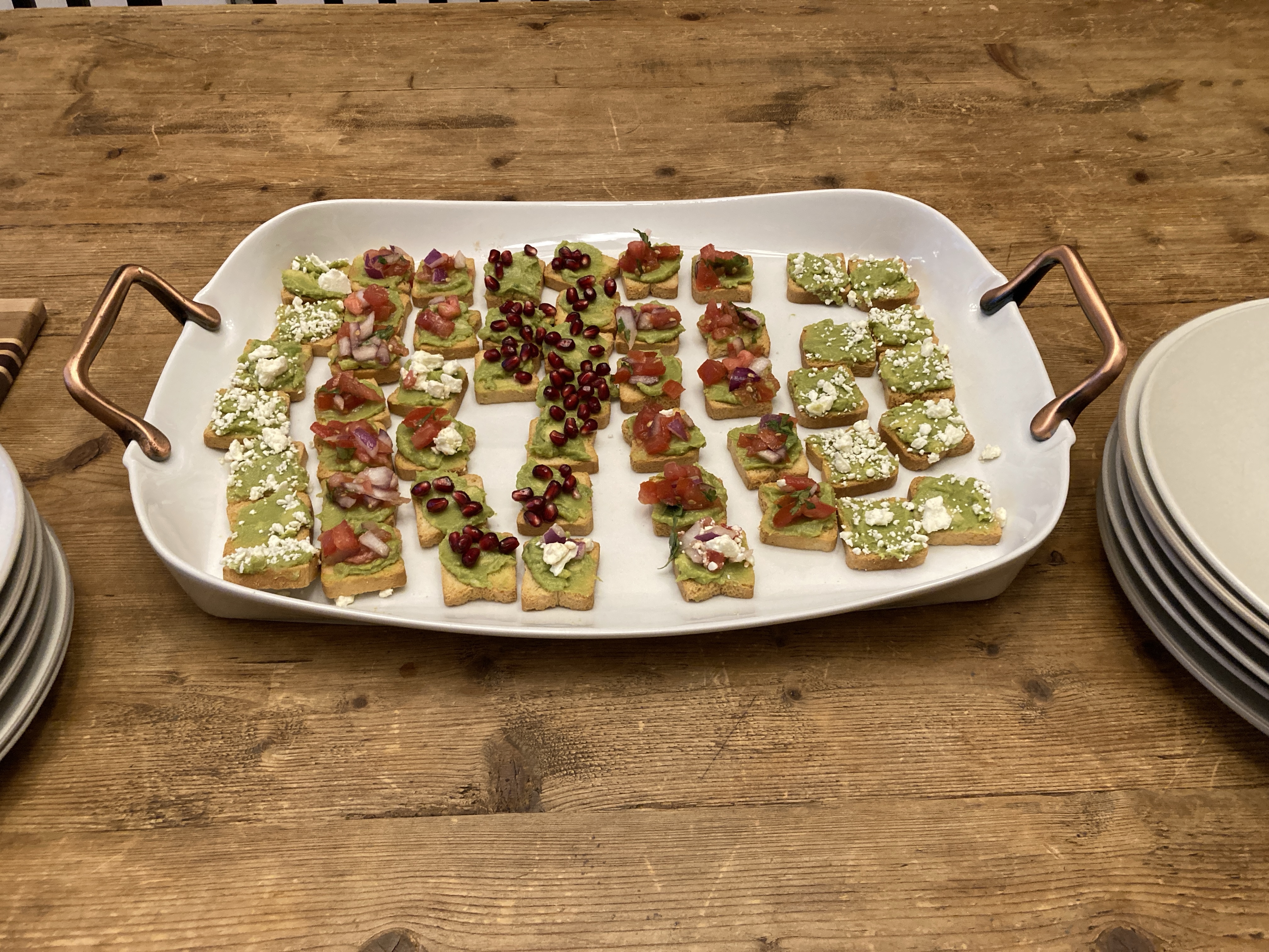 Toast with avocado and toppings