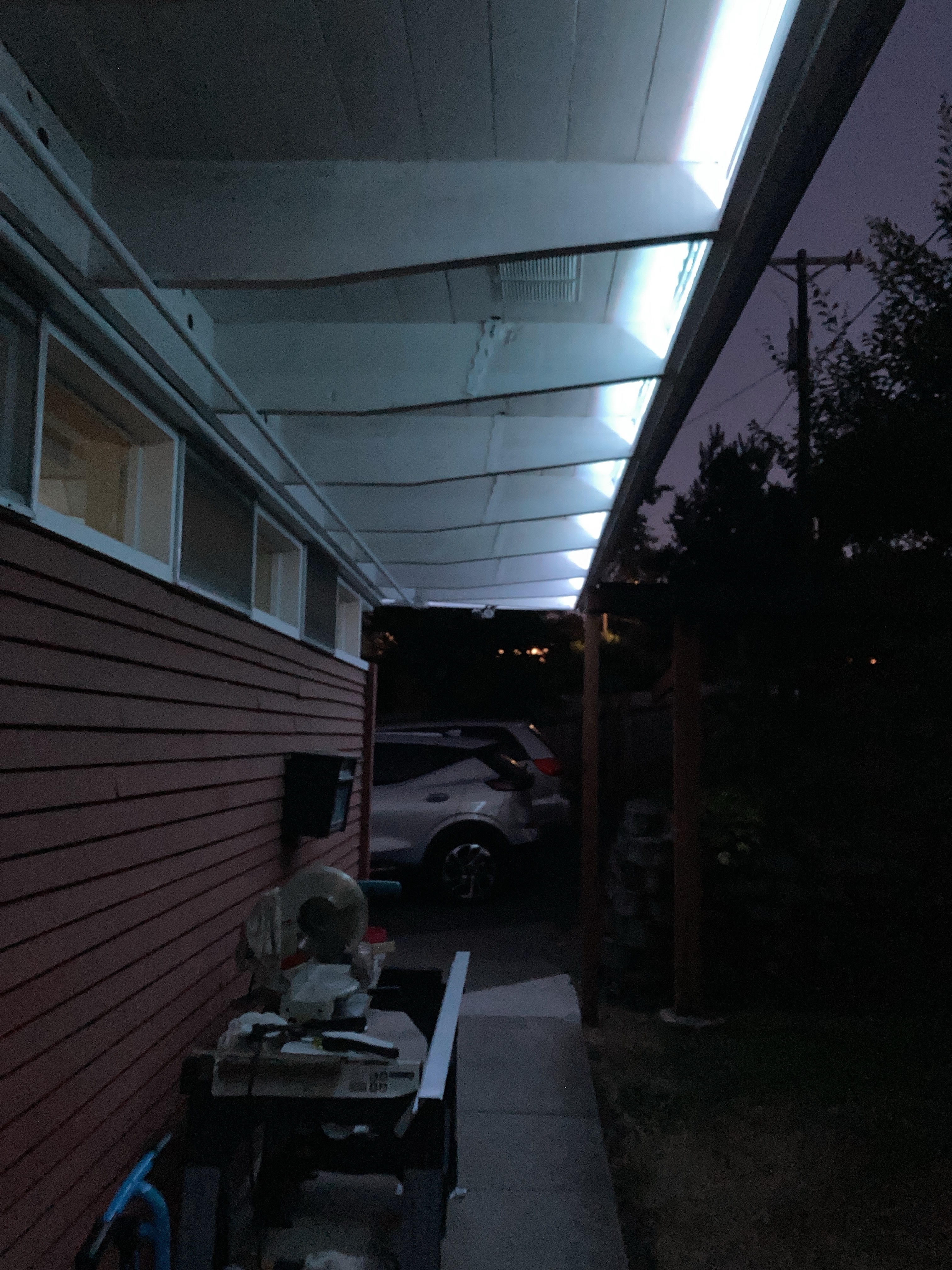 Lights in place