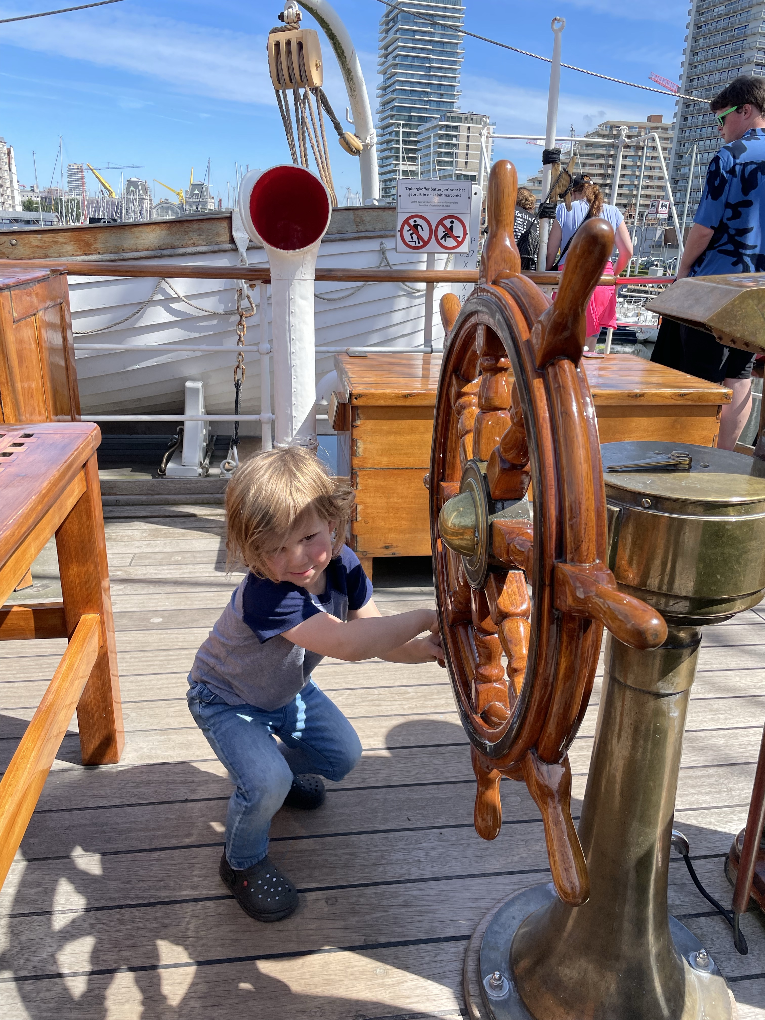 How hard to port can we turn?